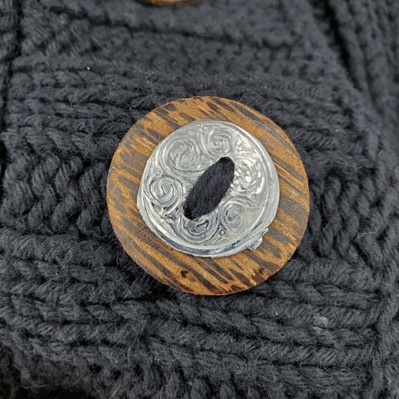 Pure Handknit Women's Cardigan Chunky Knit Sweater - Picture 5 of 7